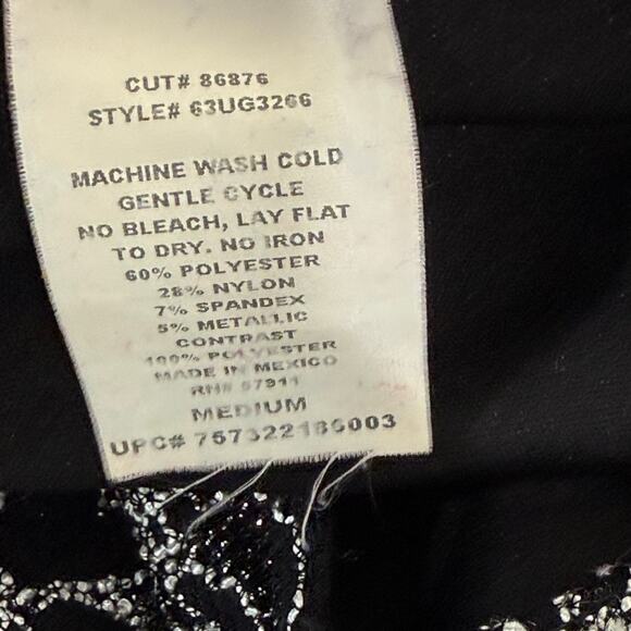 90s Y2k Floral Metallic Flare Sleeve Top Whimsigoth Romantic Goth Dark Fairy M - Picture 7 of 7